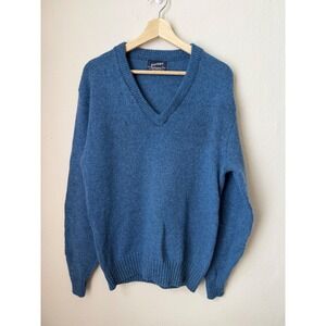 Vintage 1970s Puritan Aquamatic Wool Blend V-Neck Sweater – Made in USA